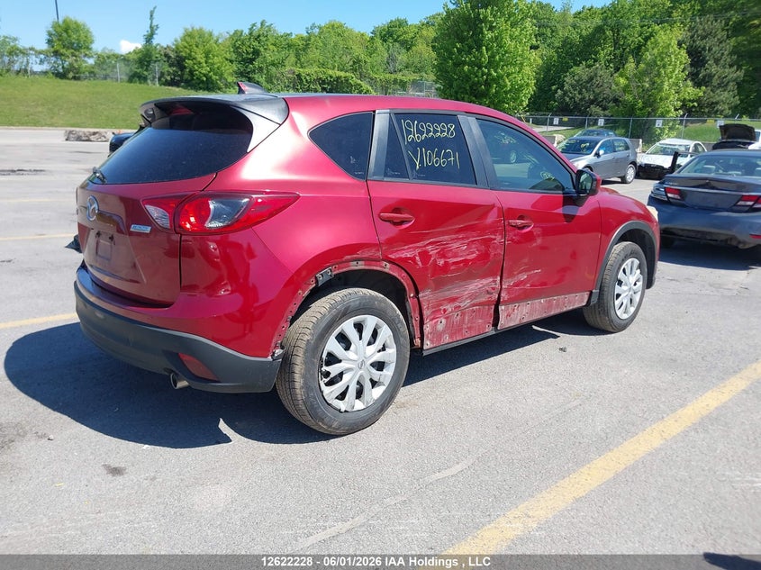 Vin: jm3ke2ce2d0106671, lot: 3021633, mazda cx-5 20134