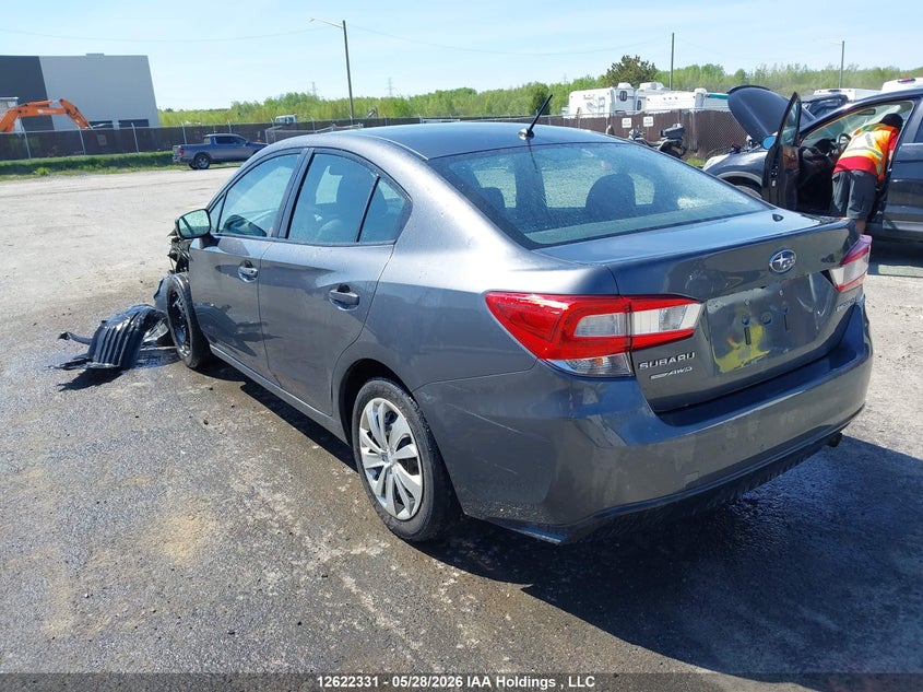 Vin: 4s3gkaa66j3620076, lot: 3021739, subaru impreza convenience 20183