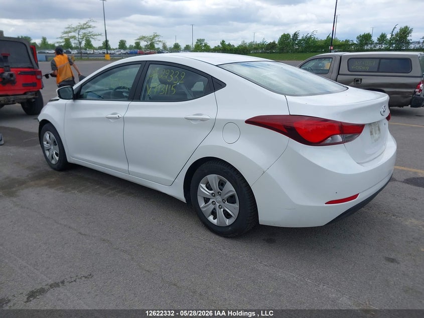 Vin: 5npdh4ae7gh713115, lot: 3021740, hyundai elantra l+ 20163