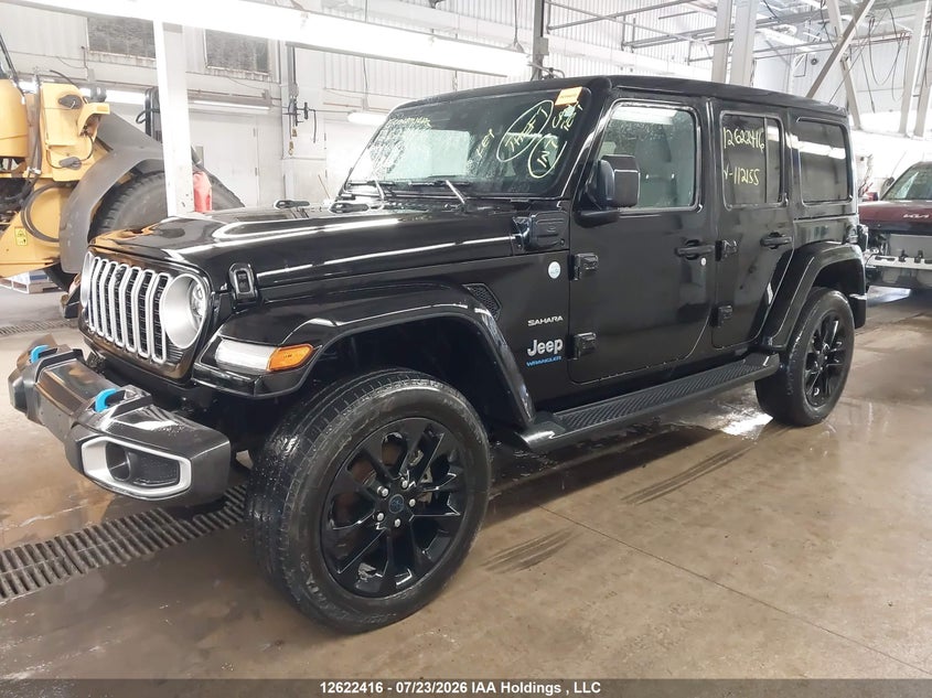 2024 Jeep Wrangler 4Xe 4-Door Sahara, Угон, IAAI, VIN 1C4RJXP64RW112155 — фото 2