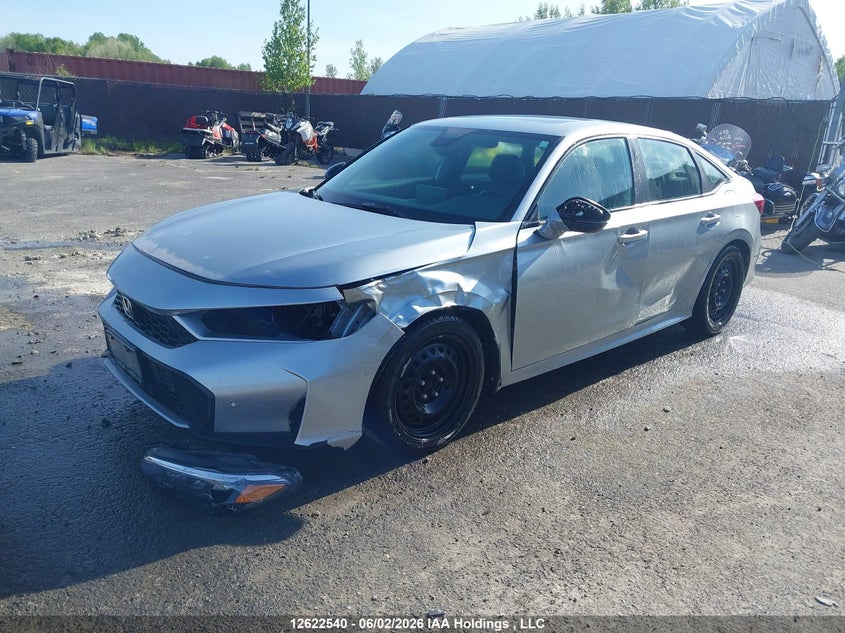 Vin: 2hgfe4f81sh001416, lot: 3021950, honda civic sport hybrid/sport touring hybrid 20252