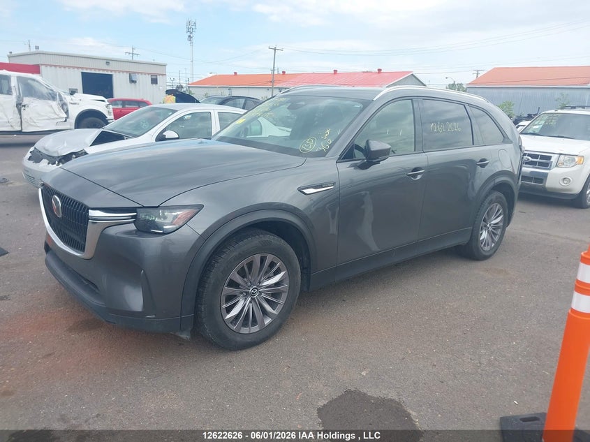 2025 Mazda CX-90, Left Rear, IAAI, VIN JM3KKCHD7S1208490 — photo 2