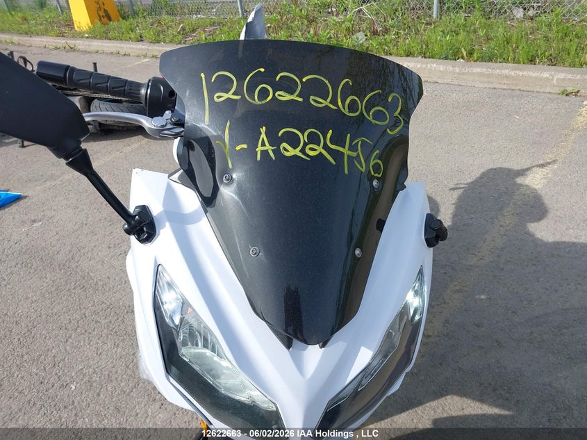 2015 Kawasaki Ex650 F VIN: JKAEXEF11FDA22456 Lot: 12622663