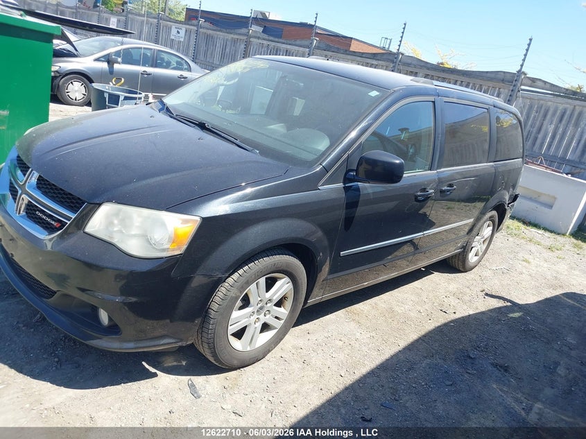 2012 Dodge Caravan 3.6 Crew Black Lot 111012622710 Vin 2C4RDGDG6CR238411