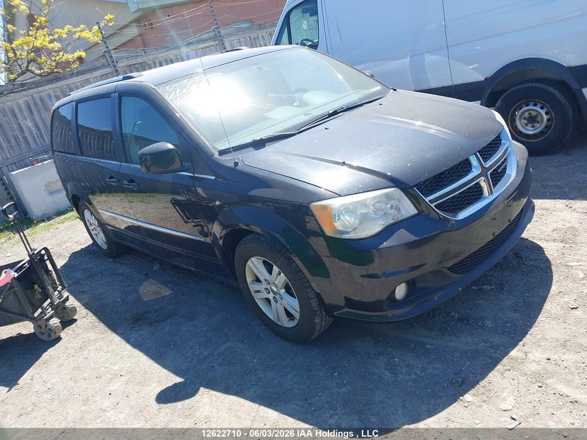 2012 Dodge Caravan 3.6 Crew Black Lot 111012622710 Vin 2C4RDGDG6CR238411