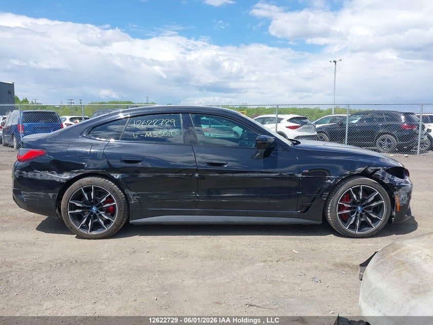 2022 BMW I4 M50 VIN: WBY33AW01NFM33010 Lot: 12622729