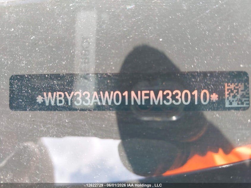2022 BMW I4 M50 VIN: WBY33AW01NFM33010 Lot: 12622729