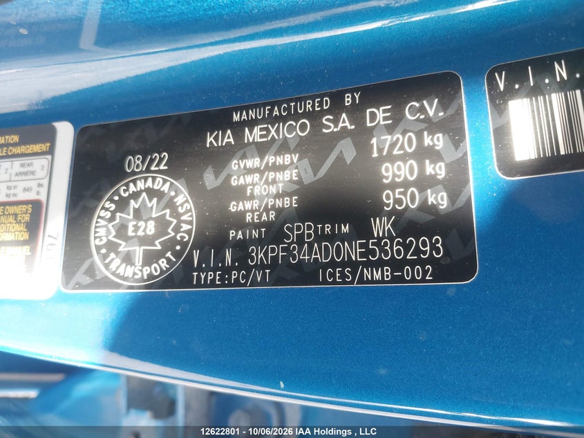 2022 KIA FORTE EX/EX PREMIUM/EX+/GT-LINE - zdjęcie 9