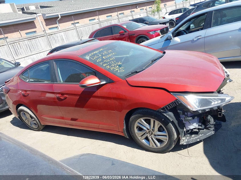 2020 Hyundai Elantra Sel/Value/Limited VIN: KMHD84LF9LU921241 Lot: 12622839