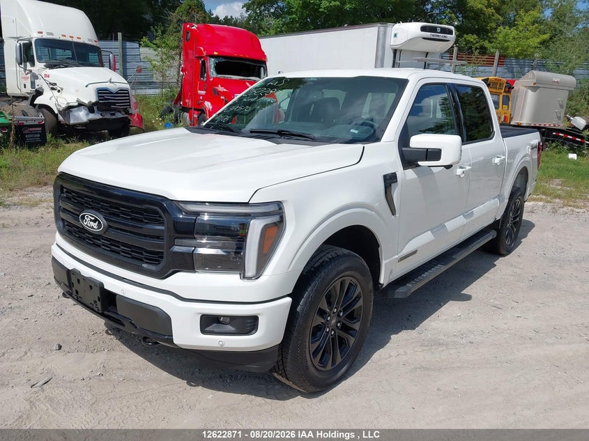 2025 Ford F150 Lariat, Right Side, IAAI, VIN 1FTFW5LD0SFC39570 — photo 2