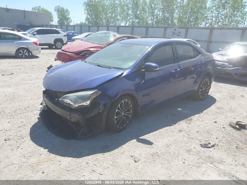 2015 Toyota Corolla, Удар спереди, IAAI, VIN 2T1BURHE0FC303781 — фото 2