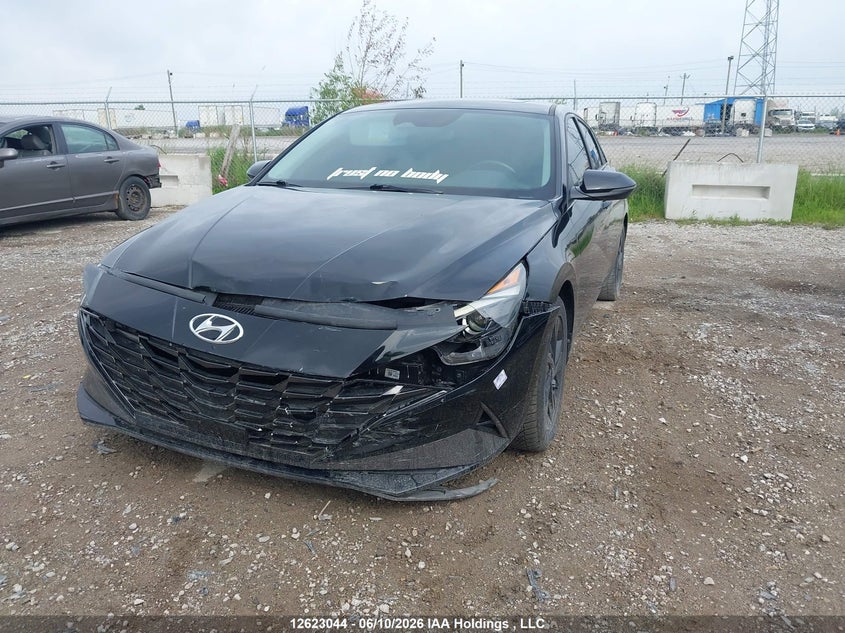 Vin: kmhln4aj9nu032180, lot: 3022494, hyundai elantra hybrid ultimate with two-tone interior 20222