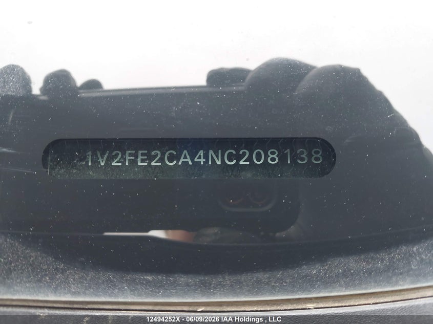2022 Volkswagen Atlas Cross Sport 3.6 Fsi Execline VIN: 1V2FE2CA4NC208138 Lot: 12494252X