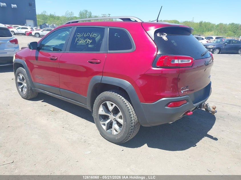 Vin: 1c4pjmbs5gw224504, lot: 3022662, jeep cherokee trailhawk 20163