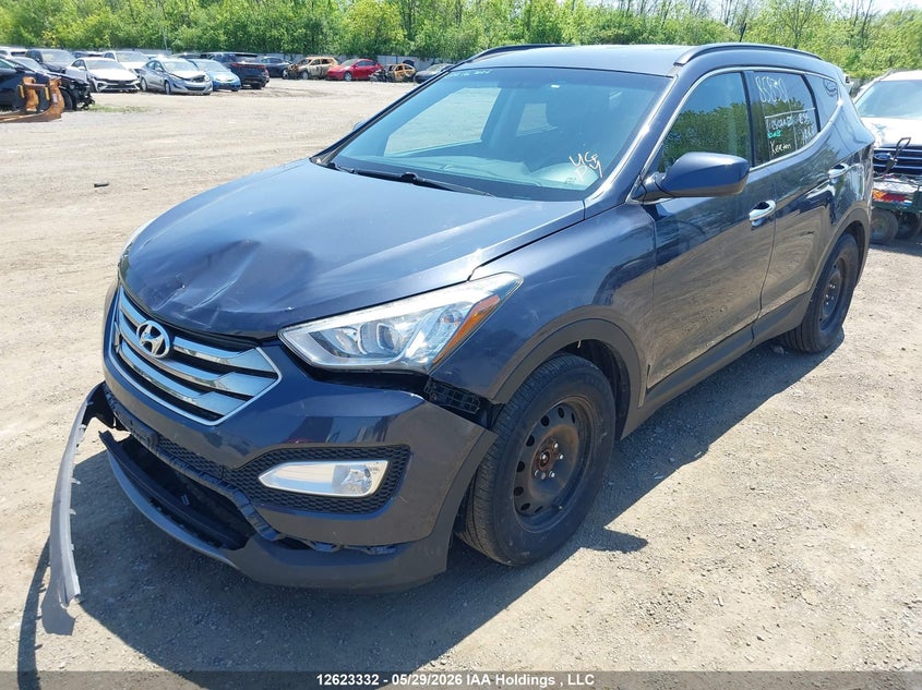 2015 Hyundai Santa Fe Sport, Удар спереди, IAAI, VIN 5XYZU3LB8FG232990 — фото 2