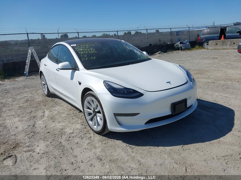 Vin: 5yj3e1ebxmf998891, lot: 3022834, tesla model 3 long range 2021 img_1