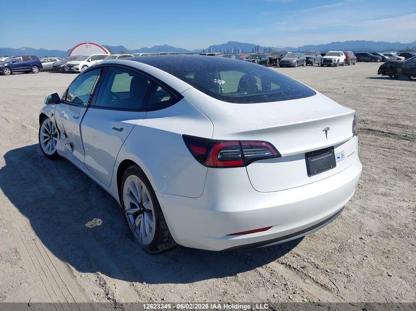 Vin: 5yj3e1ebxmf998891, lot: 3022834, tesla model 3 long range 20213