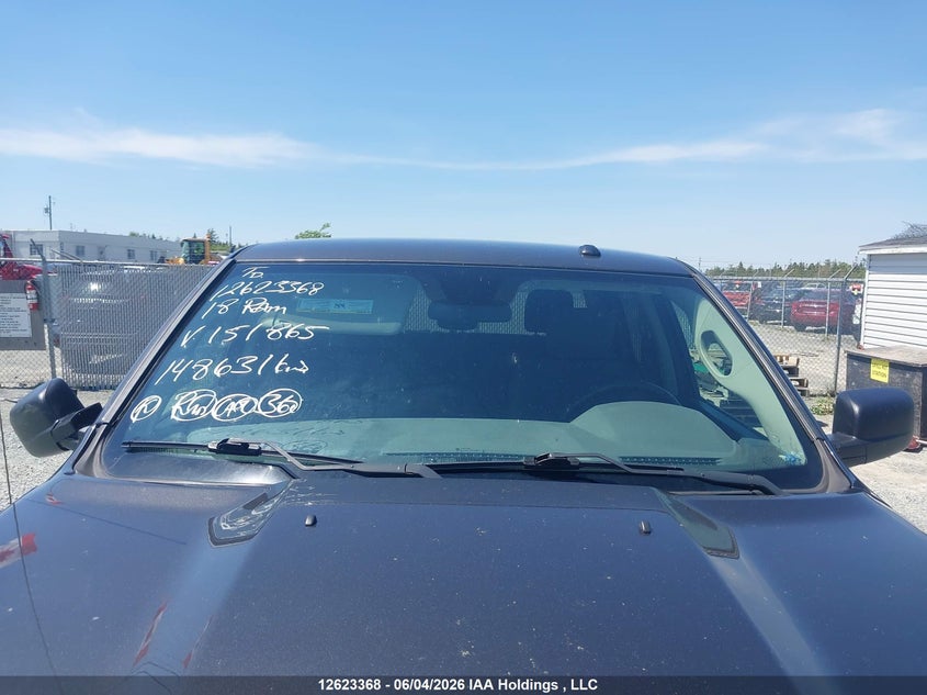 2018 Ram 1500 5.7 Ram St grey Lot 111012623368 Vin 3C6RR7KTXJG151865