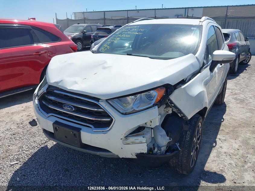 2018 Ford Ecosport Titanium, Удар спереди, IAAI, VIN MAJ6P1WLXJC248100 — фото 2