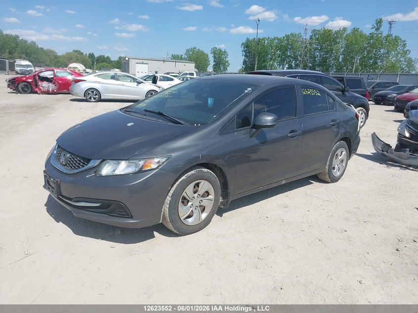 Vin: 2hgfb2e4xdh032727, lot: 3023064, honda civic lx 20132