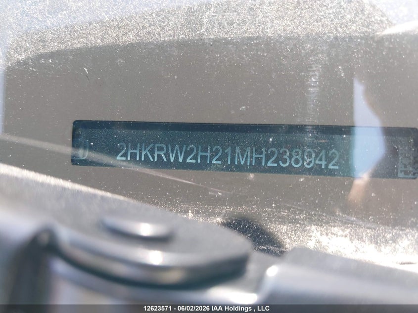 2021 Honda Cr-V Lx VIN: 2HKRW2H21MH238942 Lot: 12623571