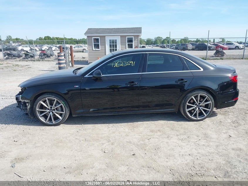 2018 AUDI A4 SEDAN 2.0L I-4 DI, DOHC, VVT, TURBO, 252HP