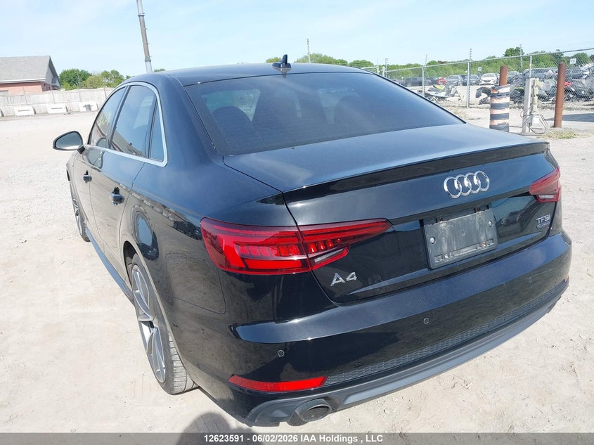 2018 AUDI A4 SEDAN 2.0L I-4 DI, DOHC, VVT, TURBO, 252HP