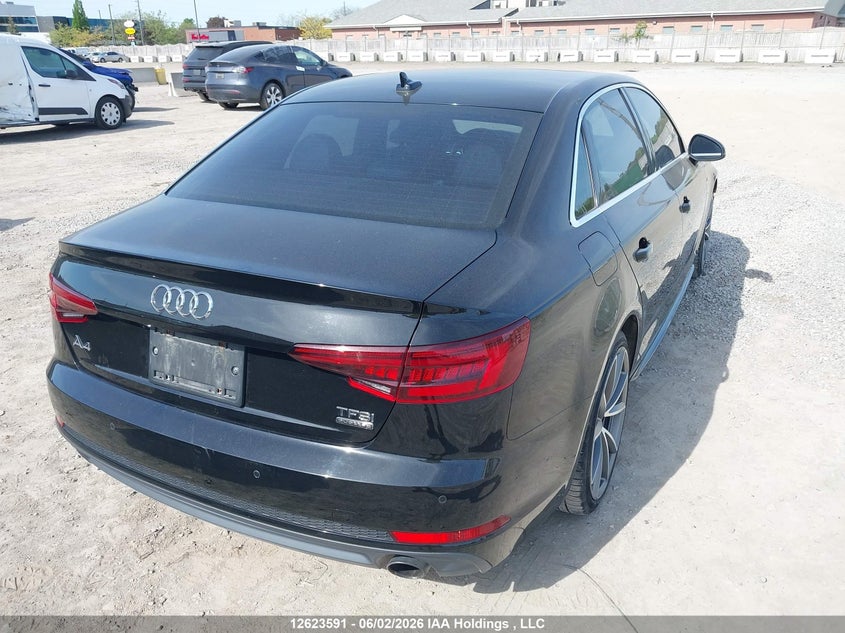 2018 AUDI A4 SEDAN 2.0L I-4 DI, DOHC, VVT, TURBO, 252HP