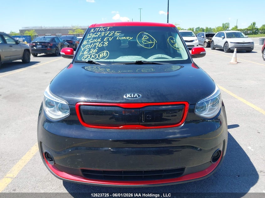 2016 Kia Soul Ev Luxury VIN: KNDJP3AE6G7011968 Lot: 12623725