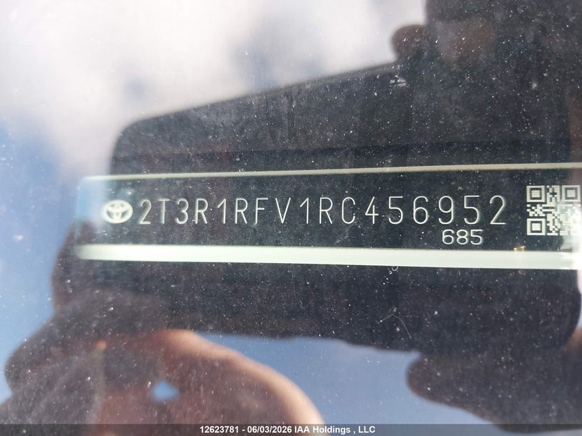 2024 Toyota Rav4 Xle/Xle Premium VIN: 2T3R1RFV1RC456952 Lot: 12623781