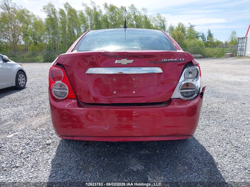 2012 Chevrolet SONIC 1.8 Lt red Lot 111012623783 Vin 1G1JC5EH2C4202139