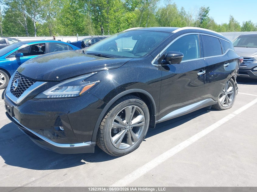 Vin: 5n1az2ds3ln115793, lot: 3023470, nissan murano platinum 20202
