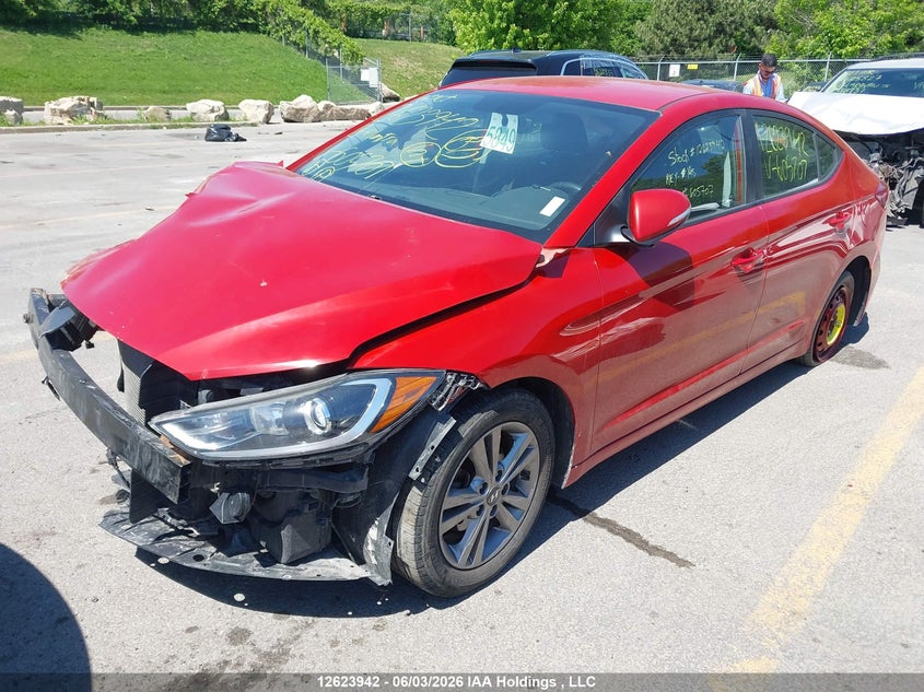 2018 Hyundai Elantra Gl, Удар спереди, IAAI, VIN KMHD84LF9JU605707 — фото 2