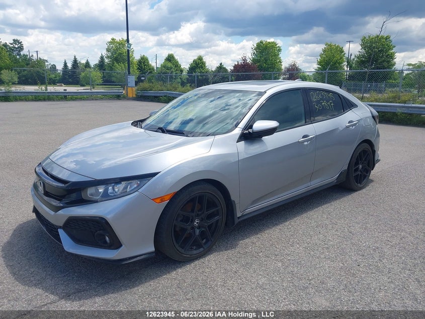 Vin: shhfk7h42hu307847, lot: 3023490, honda civic sport 20172