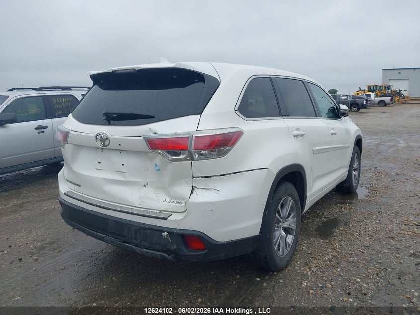 Vin: 5tdbkrfh6es032265, lot: 3023672, toyota highlander le 20144