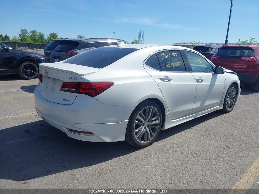 Vin: 19uub3f70ga800286, lot: 3023680, acura tlx advance 20164