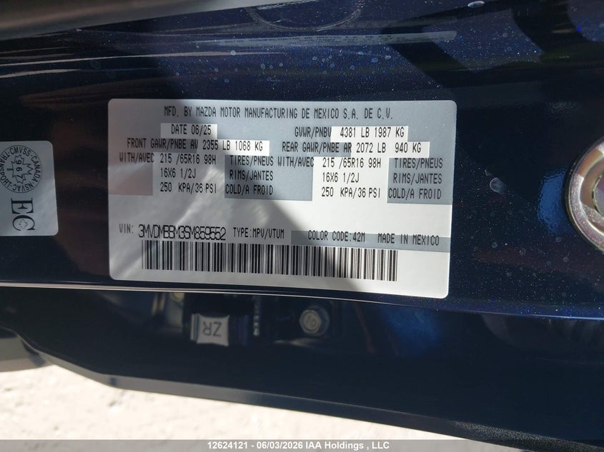 2025 MAZDA CX-30 WAGON 2.5L I-4 DI, DOHC, VVT, 191HP