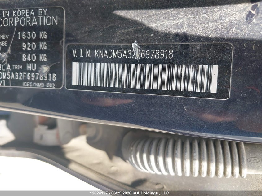 2015 KIA RIO SEDAN 1.6L I-4 DI, DOHC, VVT, 138HP