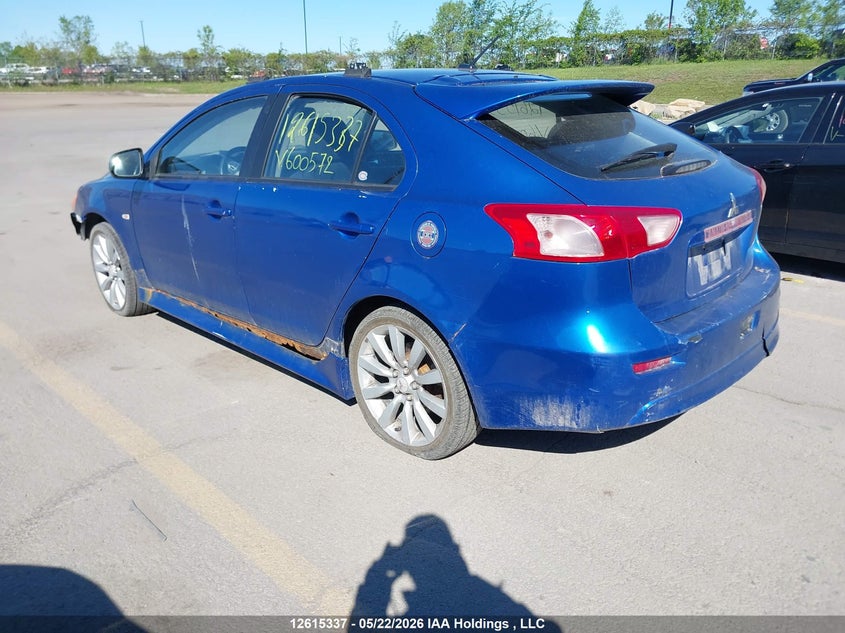 Vin: ja32x8hw2au600572, lot: 3023826, mitsubishi lancer sportback gts 20103
