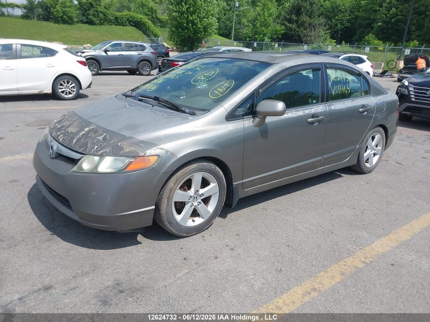 2008 Honda Civic, Front, IAAI, VIN 2HGFA16538H011745 — photo 2