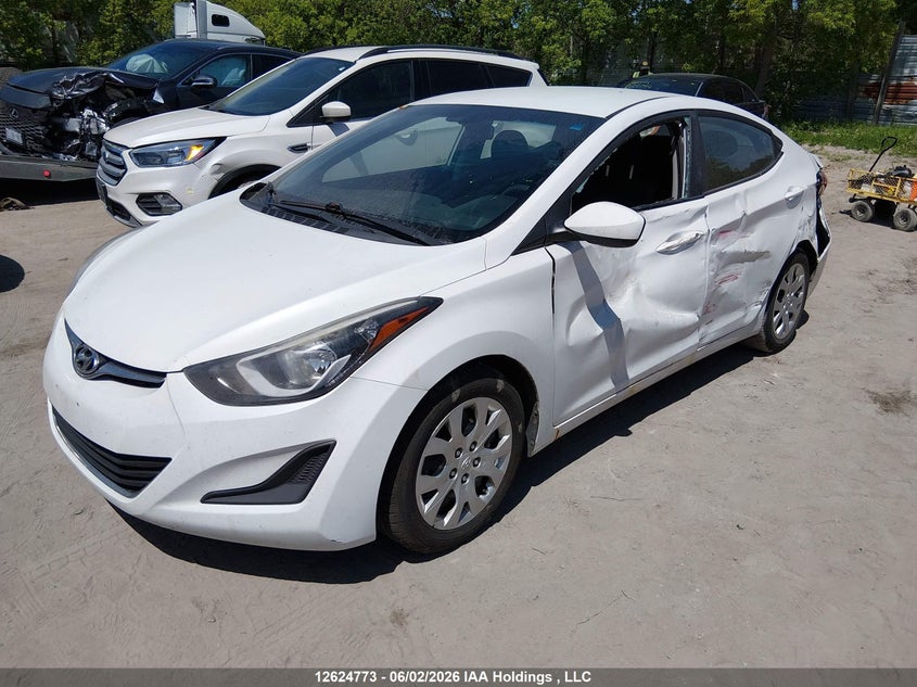 2016 Hyundai Elantra, Лівий бік, IAAI, VIN 5NPDH4AE9GH749274 — фото 2