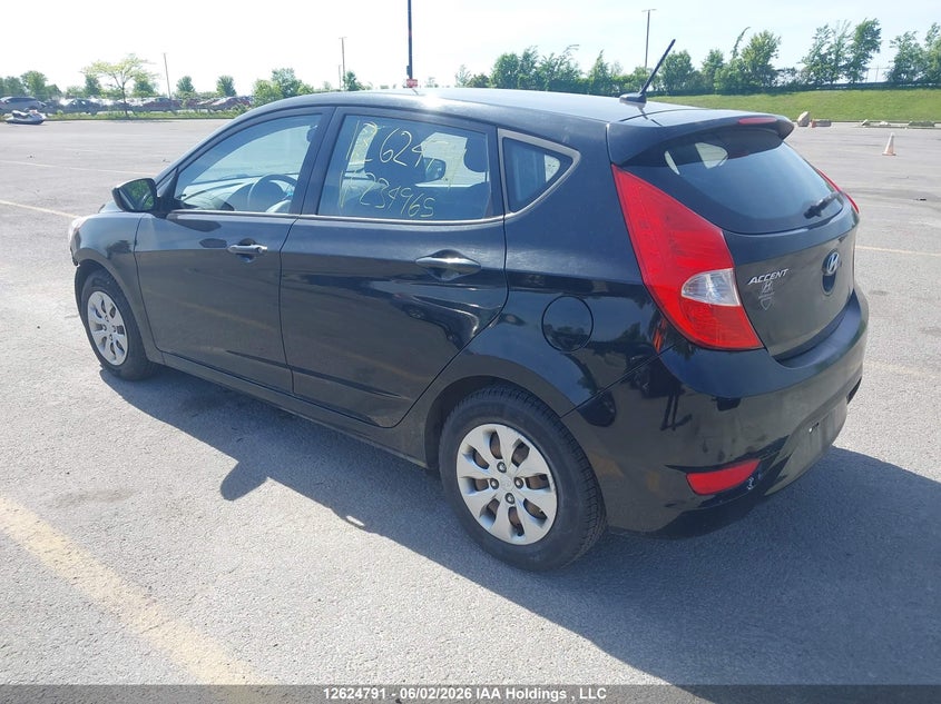2015 HYUNDAI ACCENT HATCHBACK 1.6L I-4 DI, DOHC, VVT, 138HP