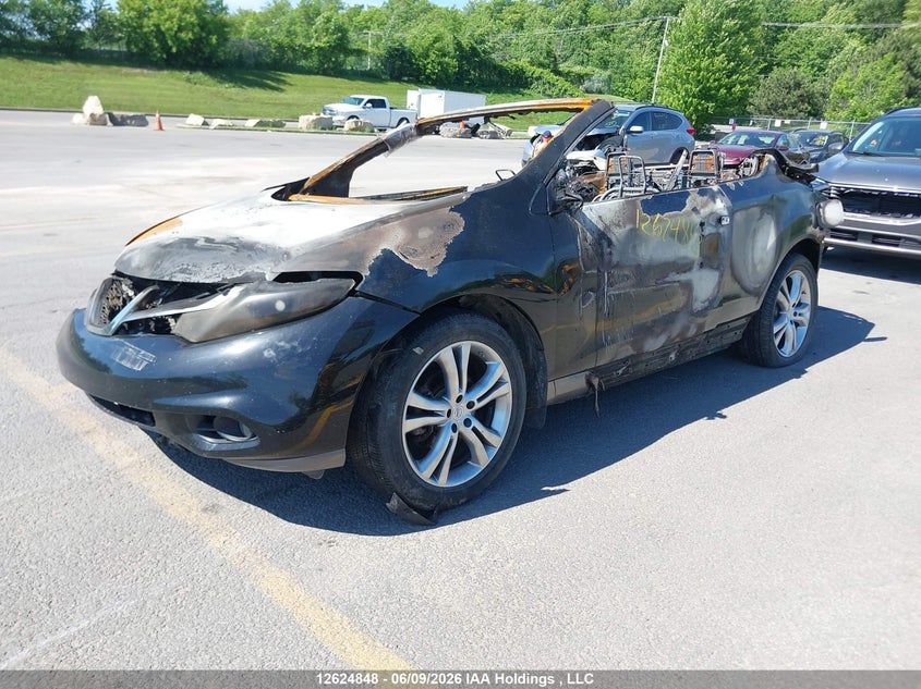 2011 Nissan Murano Crosscabriolet, Полностью сгорел, IAAI, VIN JN8AZ1FY9BW000774 — фото 2