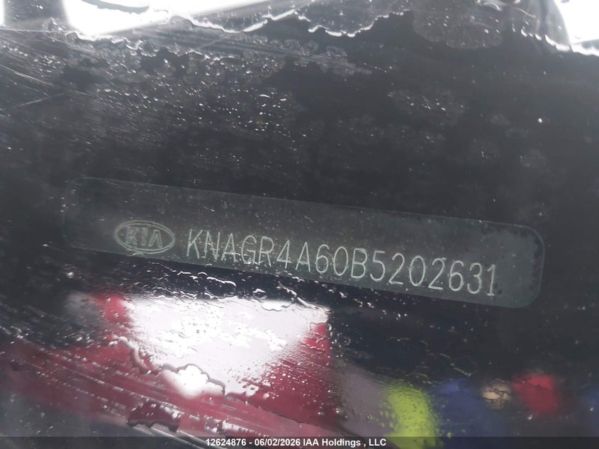 KNAGR4A60B5202631 2011 Kia Optima 2.0 Turbo Sx Red
