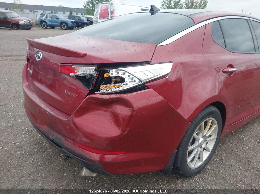 2011 Kia Optima 2.0 Turbo Sx red Lot 111012624876 Vin KNAGR4A60B5202631