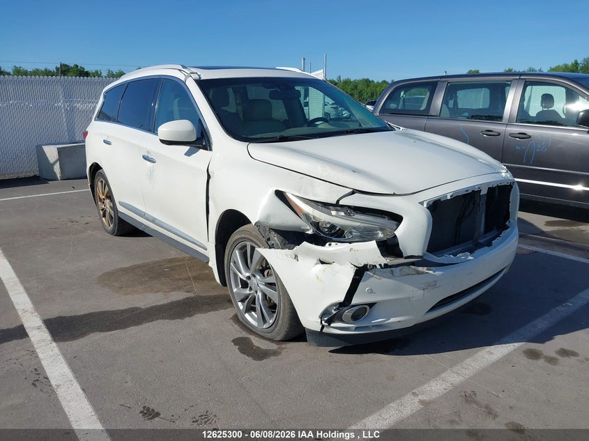2013 Infiniti Jx35, Удар спереди, IAAI, VIN 5N1AL0MM7DC339430