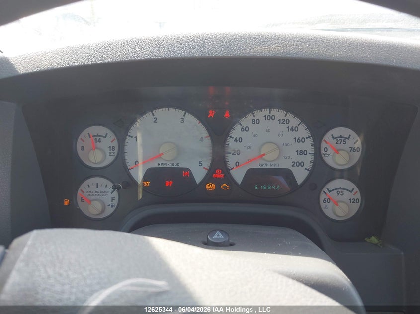 2008 DODGE RAM 2500 PICKUP 6.7L I6 FI F