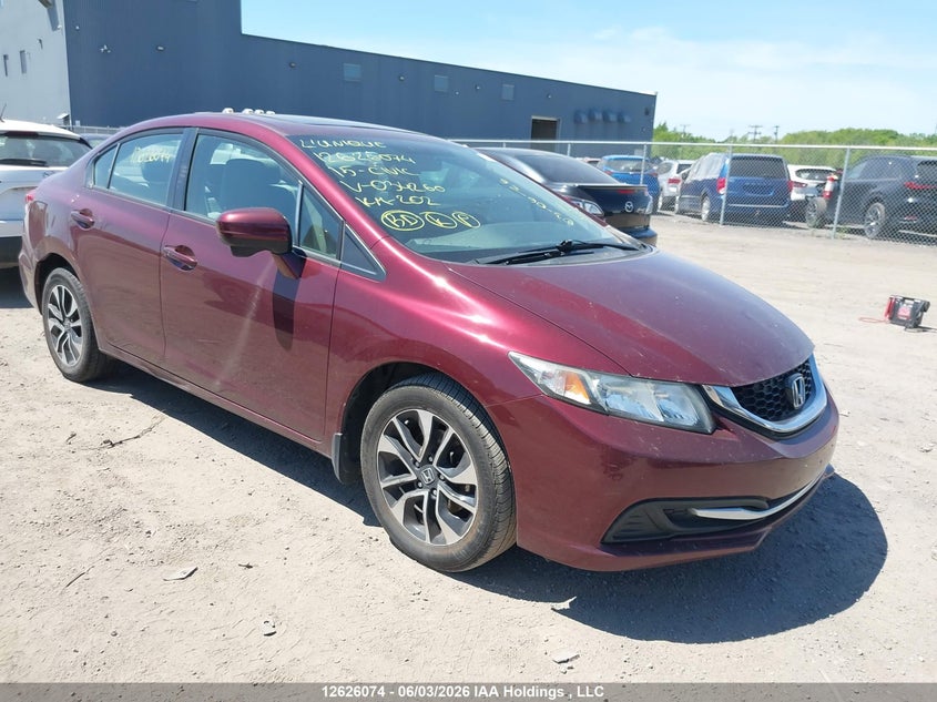 Vin: 2hgfb2f56fh034260, lot: 3025840, honda civic ex 20151
