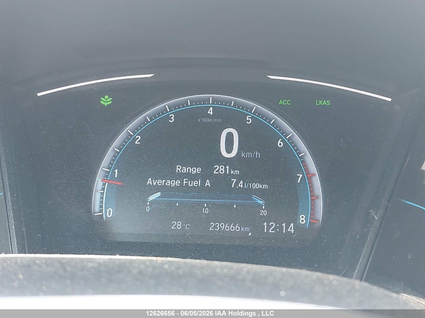 2019 Honda Civic Lx VIN: 2HGFC2E52KH010451 Lot: 12626656