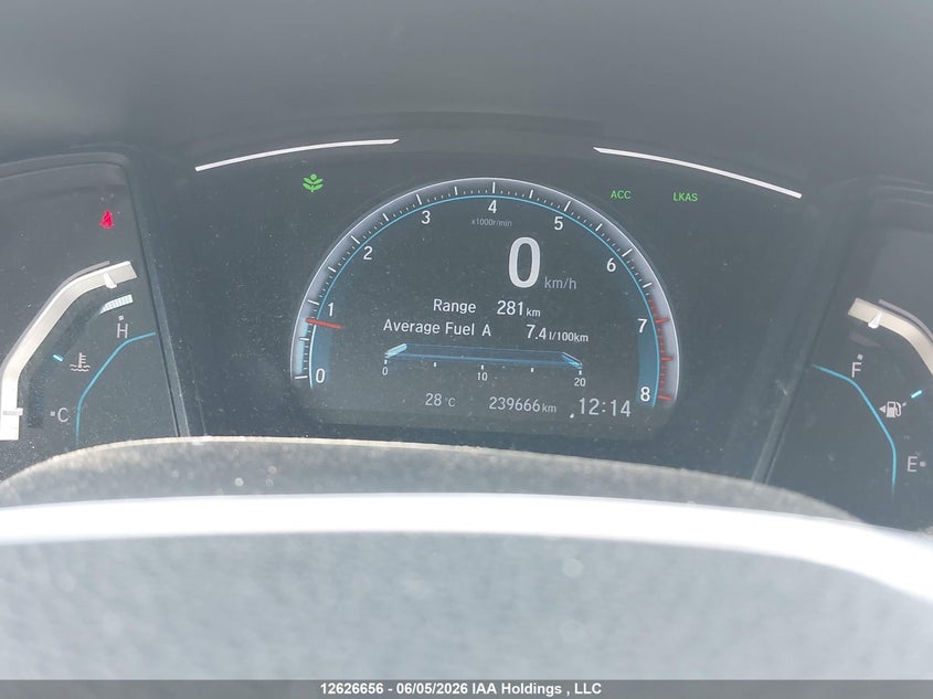 2019 Honda Civic Lx VIN: 2HGFC2E52KH010451 Lot: 12626656